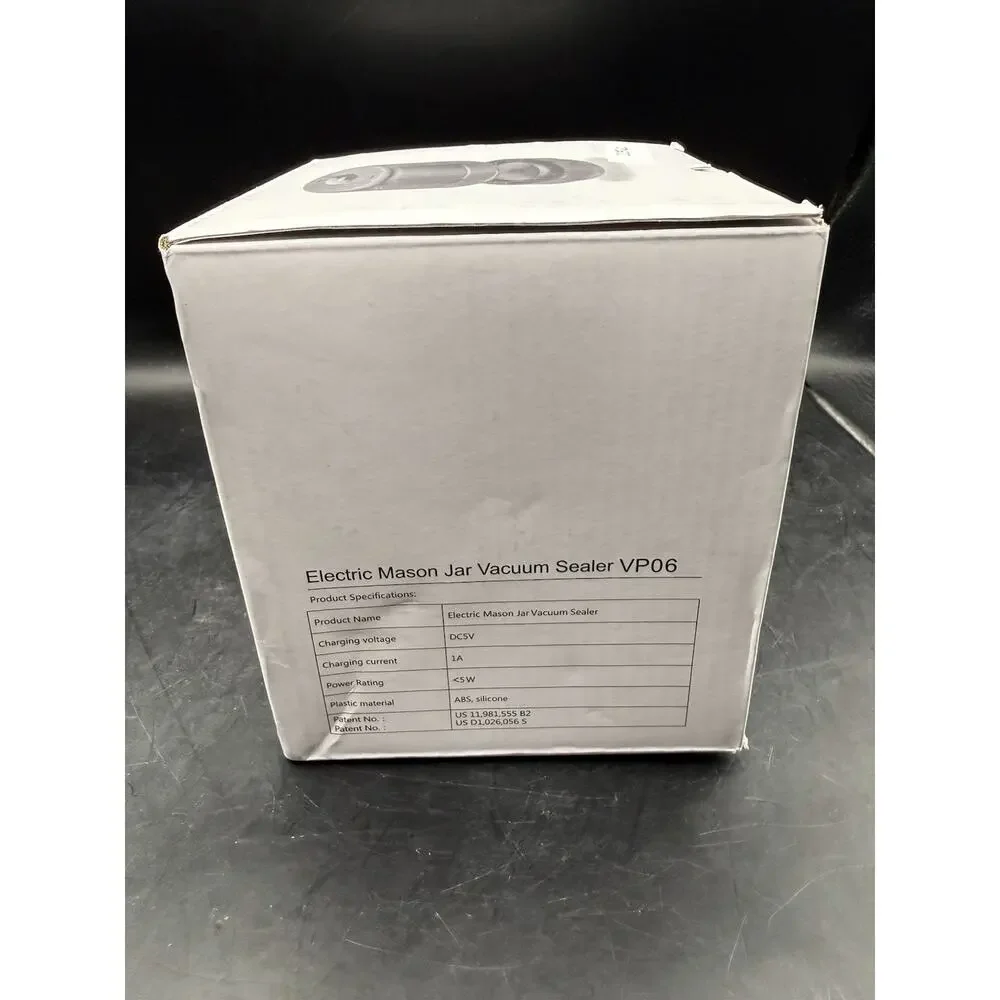 Electric Mason Jar Vacuum Sealer Kit VP06 New (open box) Tested Working